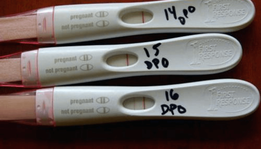 foto de teste de gravidez