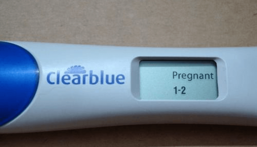 foto de teste de gravidez