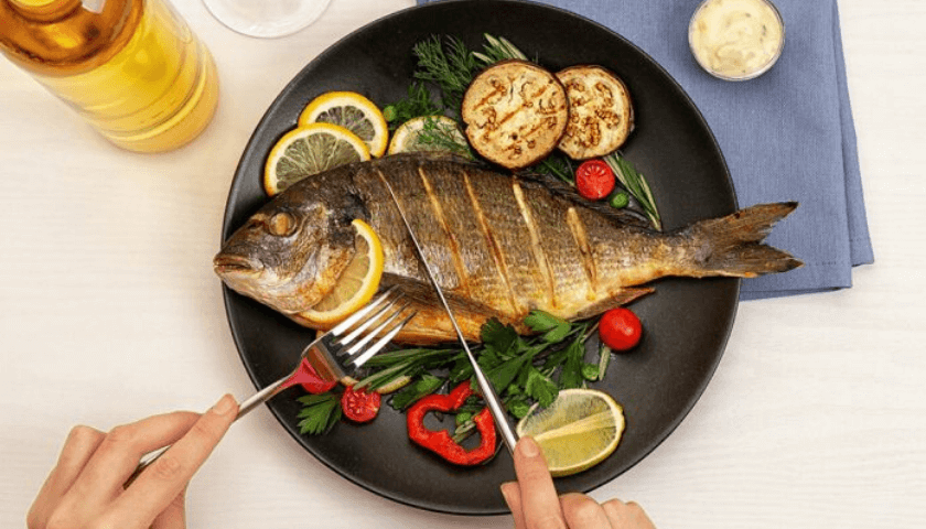 alimentação saudável com peixes 