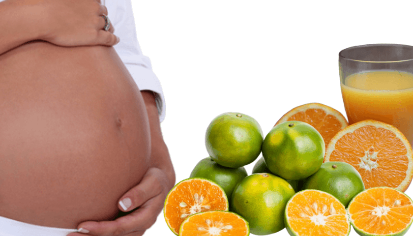 laranja na gravidez faz mal