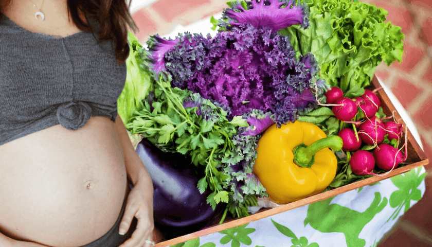 O que comer na gravidez, vegetais 
