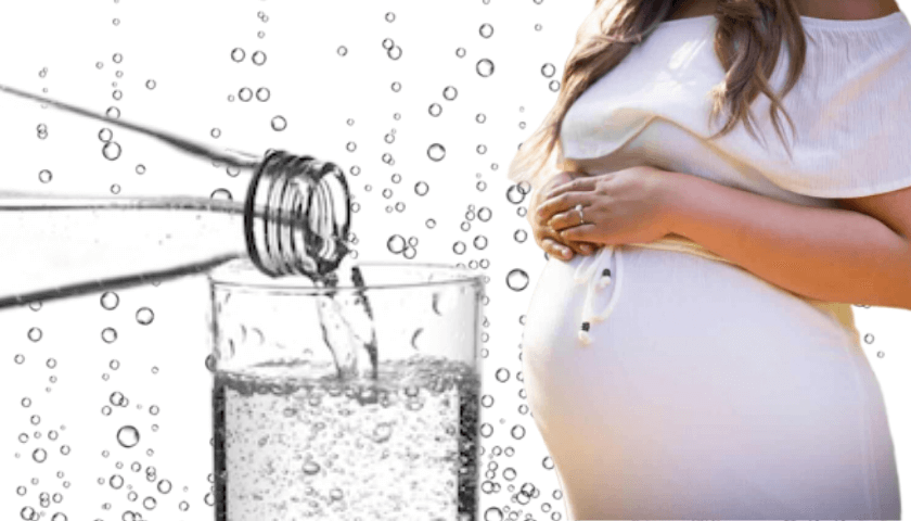 gravida pode tomar agua com gas
