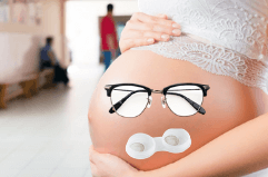 Sabia que na gravidez pode ter problemas de visão?
