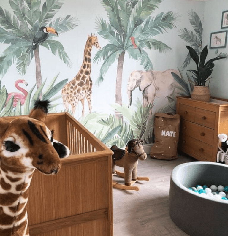 tapete quarto bebe safari